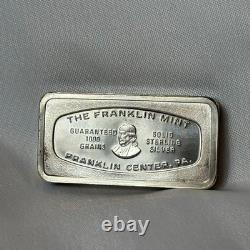 Sterling Silver Mayflower Coin 40.7G & Franklin Mint Christmas 1970 Ingot 65.76G