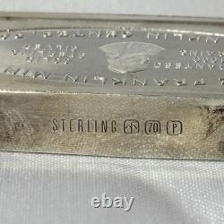 Sterling Silver Mayflower Coin 40.7G & Franklin Mint Christmas 1970 Ingot 65.76G