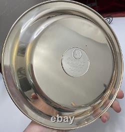 Sterling Silver Plate 178g Norman Rockwell Home for Christmas 1975 Franklin Mint