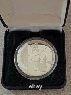 Sterling Silver Proof Coin 1 Oz Art Medallion The Seal of The State of Alaska