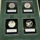 Sterling Silver Proofs 1972 Franklin Mint Holiday Medals Set 4 In Box/w Stands