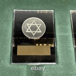Sterling Silver Proofs 1972 Franklin Mint Holiday Medals Set 4 In Box/w Stands