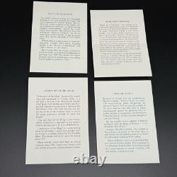 Sterling Silver Proofs 1972 Franklin Mint Holiday Medals Set 4 In Box/w Stands