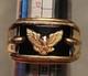 Sterling Silver Ring 14k Solid Gold Eagle Franklin Mint Gold Tone Mens Sz. 13.5