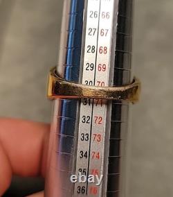 Sterling Silver Ring 14K Solid Gold Eagle Franklin Mint Gold Tone Mens Sz. 13.5 Sterling Silver Ring 14K Solid Gold Eagle Franklin Mint Gold Tone Mens Sz. 13.5