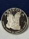 Sterling Silver Round 1974 Fm Great Seal Of Arizona 33g Franklin Mint