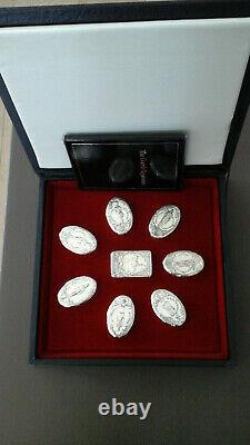 Sterling Silver Snuff Box Collection, Guards Regiments by Franklin Mint 1978
