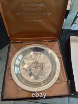 Sterling Silver Solid 1977 Franklin Mint Thanksgiving Plate NEW
