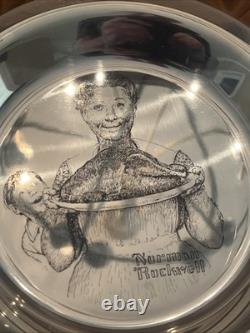 Sterling Silver Solid 1977 Franklin Mint Thanksgiving Plate NEW