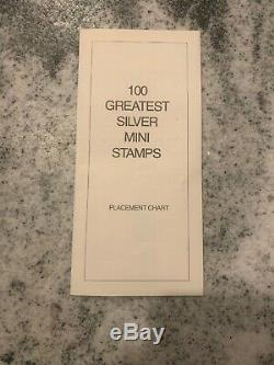 Sterling Silver The 100 Greatest Stamps of the World Franklin Mint With COA