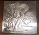 Sterling Silver Wall Sculpture Lords Of The Serengeti Elephant Franklin Mint