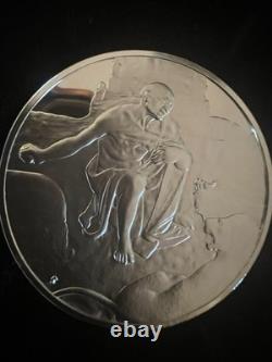 Sterling Silver with 22k Gold DiVinci Coins Franklin Mint 2 Ounce. 925 silver