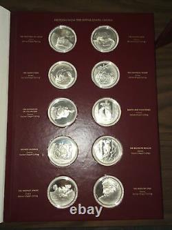 SterlingSilver Medals/Coins The Genius Of Michelangelo Franklin Mint CompleteSet