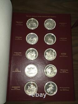 SterlingSilver Medals/Coins The Genius Of Michelangelo Franklin Mint CompleteSet