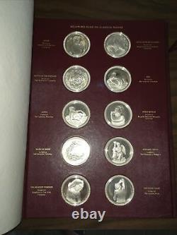 SterlingSilver Medals/Coins The Genius Of Michelangelo Franklin Mint CompleteSet