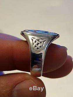 Super Rare Georg Jensen Men's Sterling Silver Eagle Ring From Franklin Mint