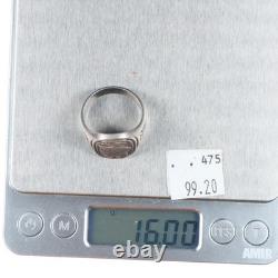 Sz10.5 Georg Jensen sterling silver Celtic eagle ring 1982 for Franklin Mint