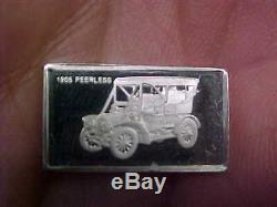 THE CENTENNIAL 100 CAR MINI STERLING SILVER INGOT COLLECTION 1875-1975 w CASE