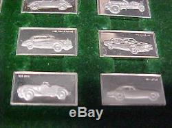 THE CENTENNIAL 100 CAR MINI STERLING SILVER INGOT COLLECTION 1875-1975 w CASE