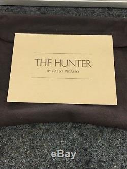 THE HUNTER BY PABLO PICASSO FRANKLIN MINT STERLING SILVER ETCHING withCOA & BOX NR