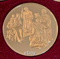 THE LIFE OF CHRIST 24 KT Gold Plated Sterling Silver Medals (25 medals)