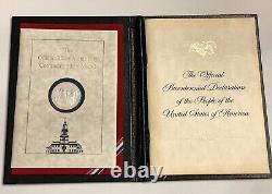 THE OFFICIAL BICENTENNIAL DAY COMMEMORATIVE STERLING MEDALS WithCOVER Set Of 3