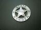 Texas State Ranger Badge Sterling Silver Cut-out Star Franklin Mint Peso