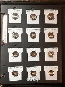 The 100 Greatest Cars Silver Miniature Bar Collection 2.3 Grams Each Lot Of 96