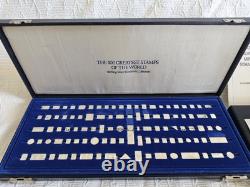 The 100 Greatest Stamps of the World Sterling Silver Miniature Stamp Collection