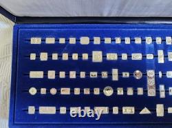 The 100 Greatest Stamps of the World Sterling Silver Miniature Stamp Collection
