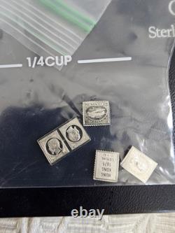 The 100 Greatest Stamps of the World Sterling Silver Miniature Stamp Collection