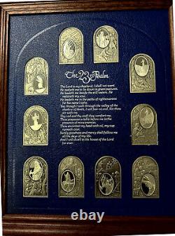 The 23rd Psalm Franklin Mint Sterling Silver 1977 Collector Set