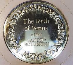 The Birth of Venus #5 The 100 Greatest Masterpieces Franklin Mint Coin