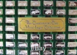 The Centennial Car Mini-Car Sterling Silver Ingot Collection by Franklin Mint