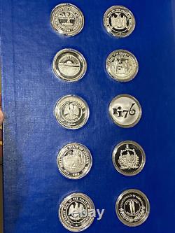 The Fifty State Bicentennial Silver Medal Collection Franklin Mint 49.16 ASW