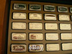 The Franklin Mint 1971 Proof Set of 50 bank marked Sterling Silver Ingots
