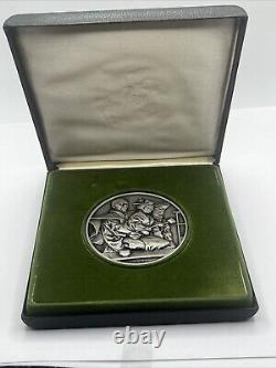 The Franklin Mint 1972 Sterling Silver Kawasumi Medallion by T Matsuoka BU MS