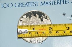 The Franklin Mint 1973 Proof Sterling Silver Coin #55 The Night Watch 2.12oz