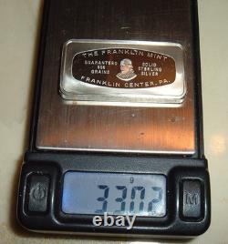 The Franklin Mint 1974 Christmas Ingot Weighs 33grs / 500 Grains Sterling Silver