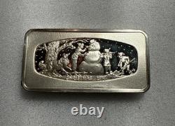 The Franklin Mint 1974 Christmas Ingot Weighs 33grs / 500 Grains Sterling Silver