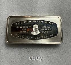 The Franklin Mint 1974 Christmas Ingot Weighs 33grs / 500 Grains Sterling Silver