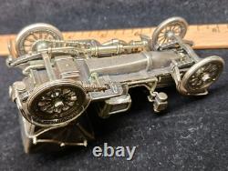 The Franklin Mint- 200g Sterling Silver -1904 Mercedes Simplex-Silver Car Mini