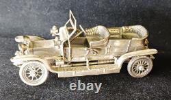 The Franklin Mint- 202g Sterling Silver-1907 Rolls Royce- Silver Miniature Car