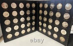 The Franklin Mint 50 States of the Union Series Silver Coin Proof Set