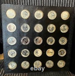 The Franklin Mint 50 States of the Union Series Silver Coin Proof Set