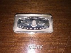 The Franklin Mint Bankmarked Sterling Silver Ingots 50 1000-grain Ingots