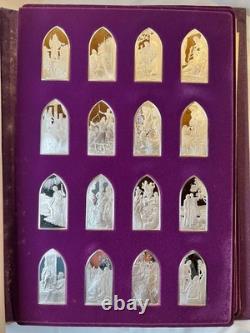 The Franklin Mint Book of the Bible Sterling Silver Set, Bars. 925