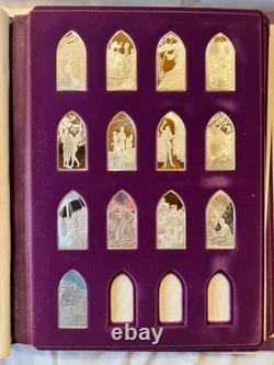 The Franklin Mint Book of the Bible Sterling Silver Set, Bars. 925