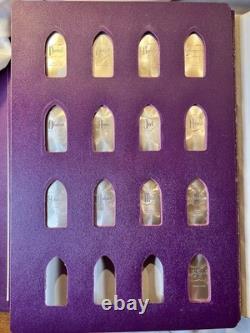 The Franklin Mint Book of the Bible Sterling Silver Set, Bars. 925