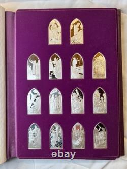The Franklin Mint Book of the Bible Sterling Silver Set, Bars. 925